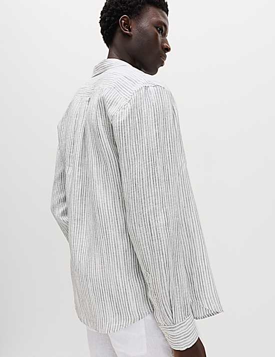 Tailored Striped Longline Waistcoat