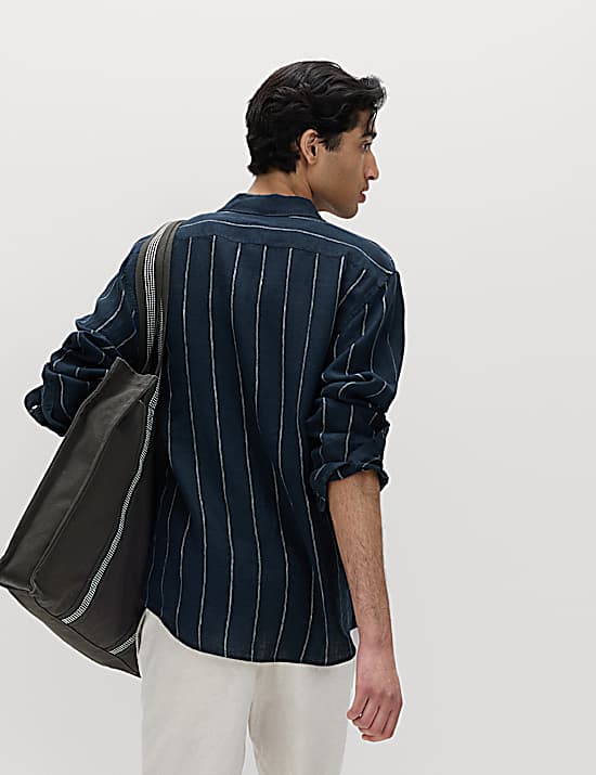 Tailored Striped Longline Waistcoat