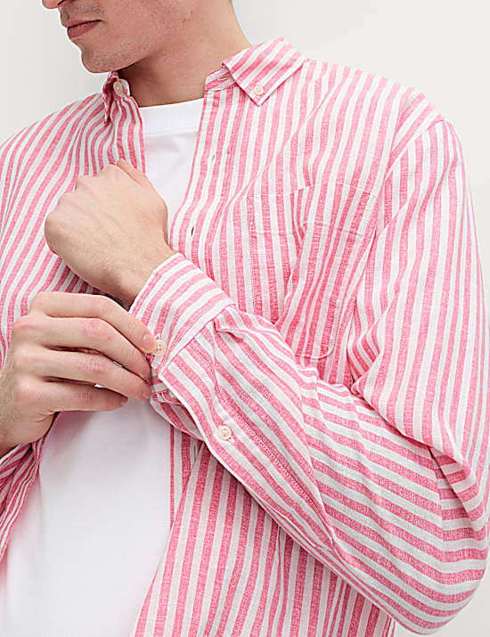 Tailored Striped Longline Waistcoat