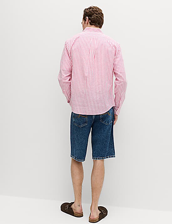 Tailored Striped Longline Waistcoat