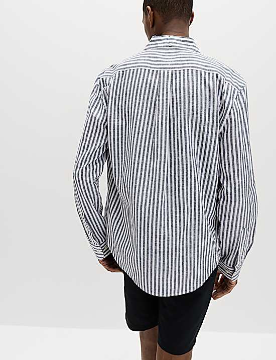 Tailored Striped Longline Waistcoat