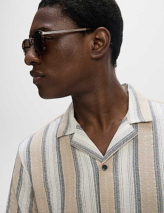 Tailored Striped Longline Waistcoat