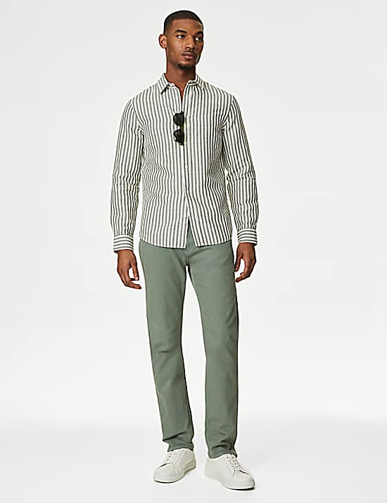Tailored Striped Longline Waistcoat