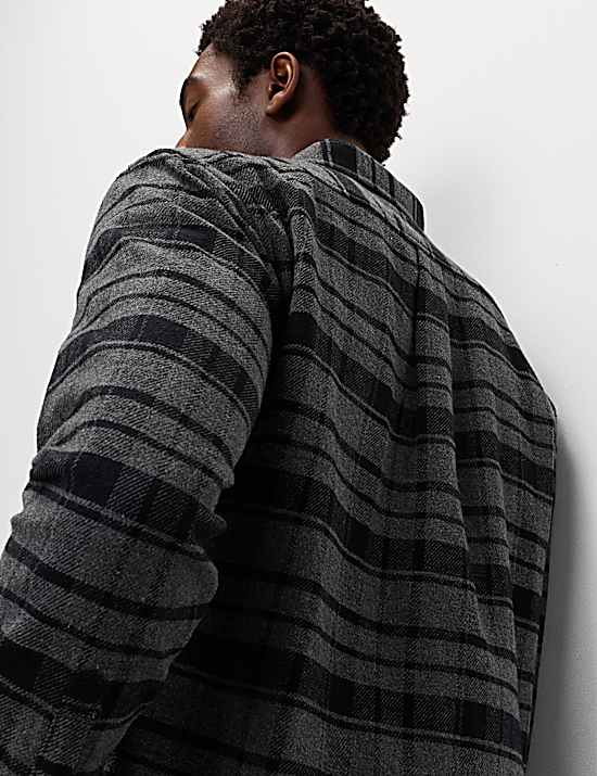 Tailored Striped Longline Waistcoat
