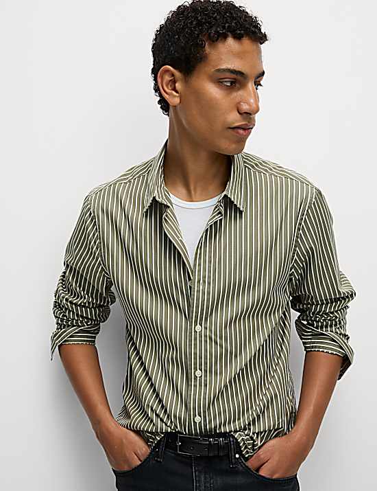 Tailored Striped Longline Waistcoat