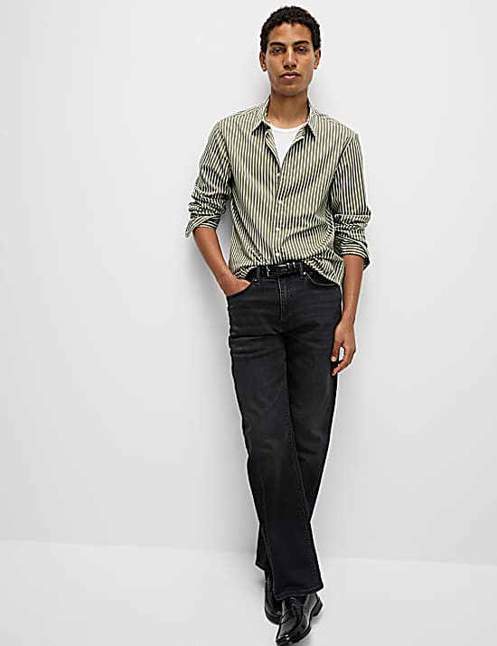 Tailored Striped Longline Waistcoat