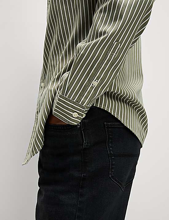 Tailored Striped Longline Waistcoat