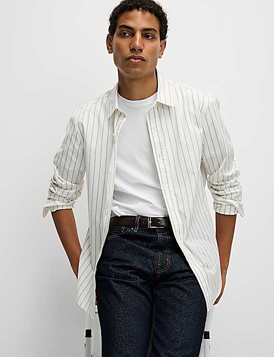 Tailored Striped Longline Waistcoat