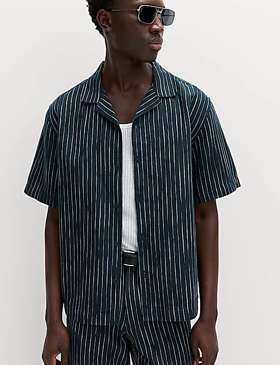 Tailored Striped Longline Waistcoat