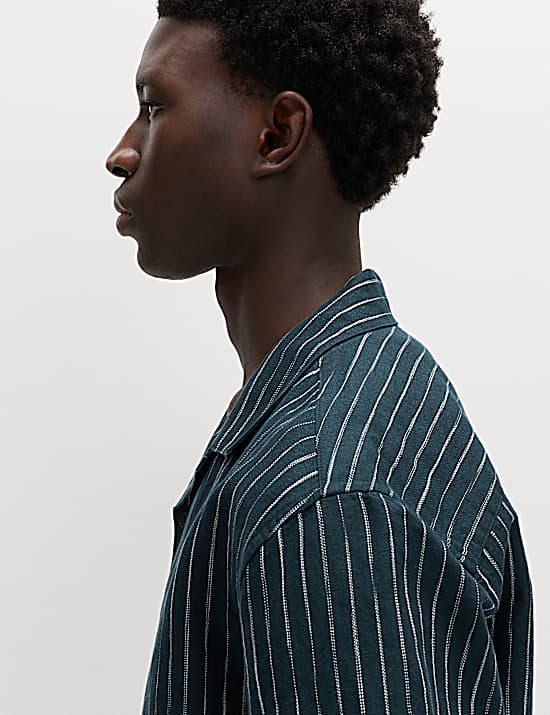 Tailored Striped Longline Waistcoat