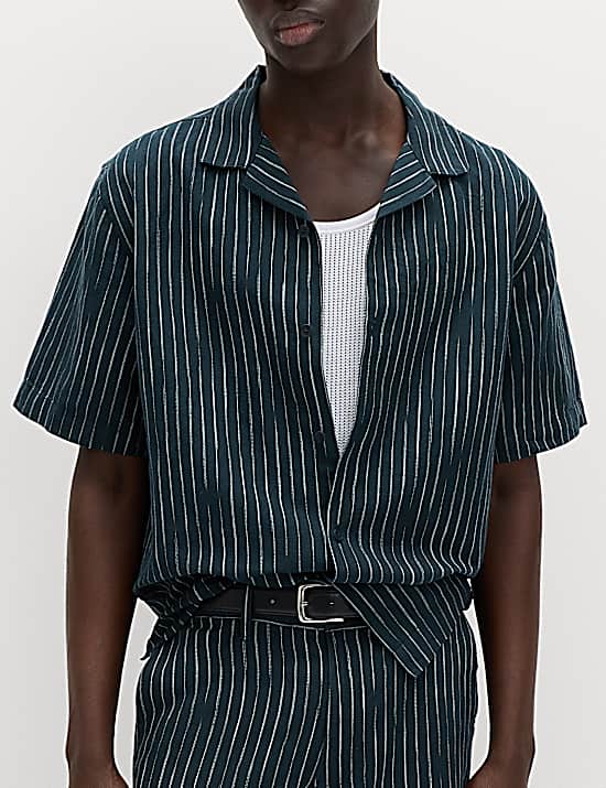 Tailored Striped Longline Waistcoat