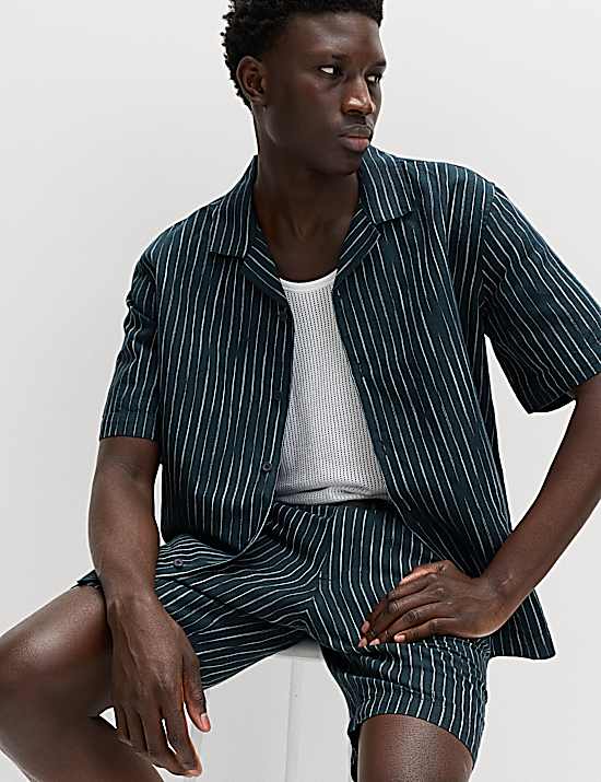 Tailored Striped Longline Waistcoat