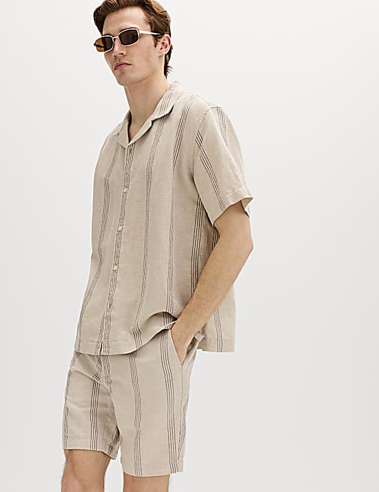 Tailored Striped Longline Waistcoat