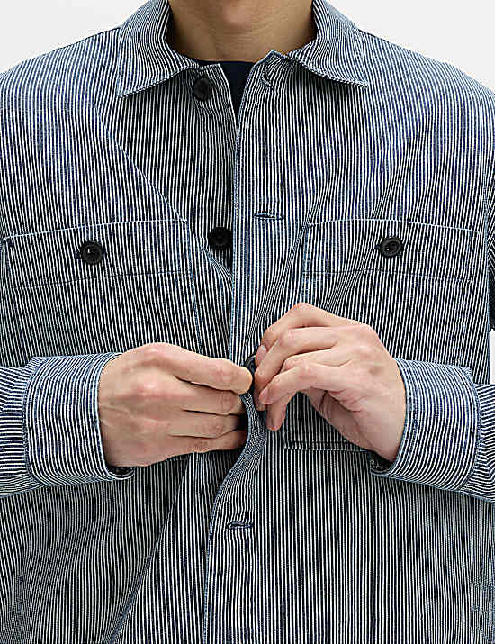 Tailored Striped Longline Waistcoat