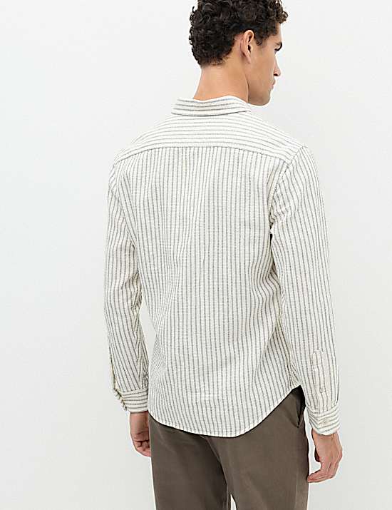 Tailored Striped Longline Waistcoat
