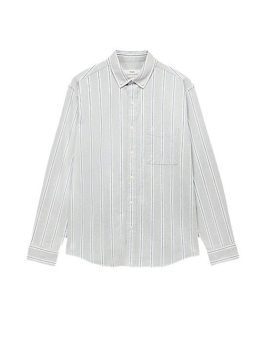 Tailored Striped Longline Waistcoat