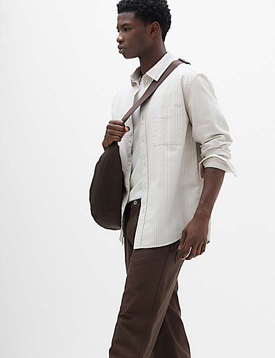 Tailored Striped Longline Waistcoat