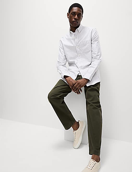 Tailored Striped Longline Waistcoat