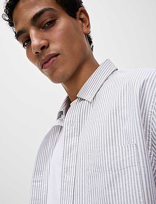 Tailored Striped Longline Waistcoat