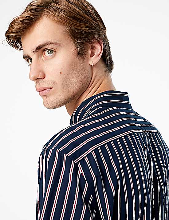 Tailored Striped Longline Waistcoat