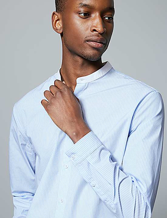 Tailored Striped Longline Waistcoat