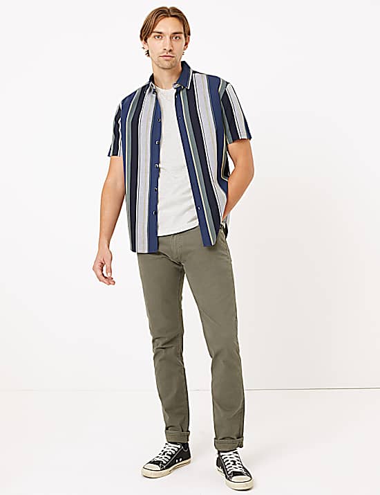 Tailored Striped Longline Waistcoat