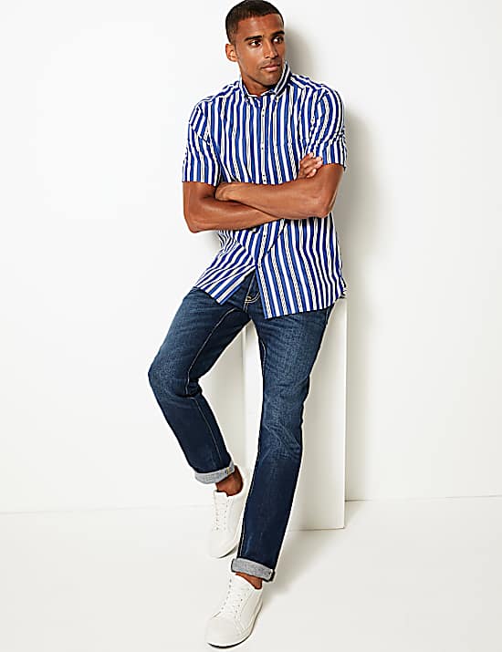 Tailored Striped Longline Waistcoat