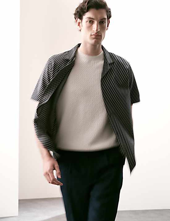 Tailored Striped Longline Waistcoat