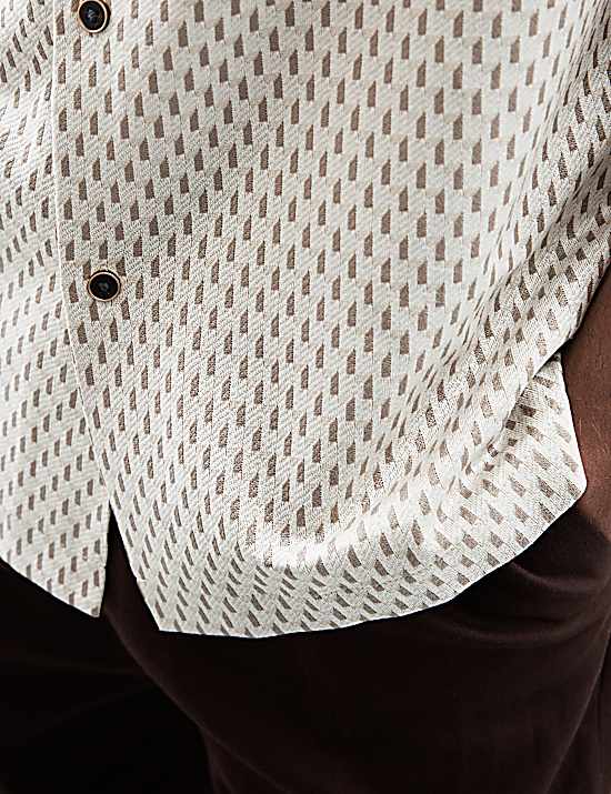 Tailored Striped Longline Waistcoat