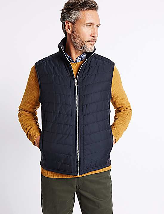 Tailored Striped Longline Waistcoat