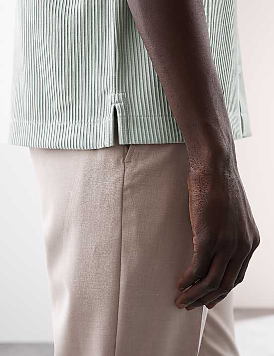 Tailored Striped Longline Waistcoat