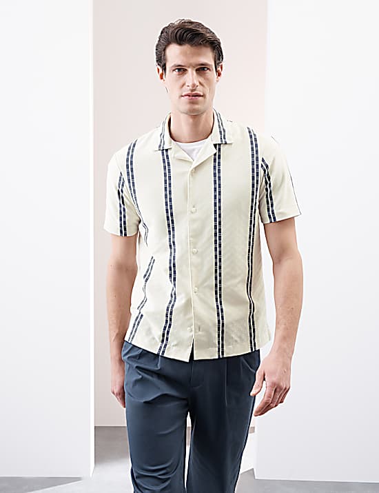 Tailored Striped Longline Waistcoat