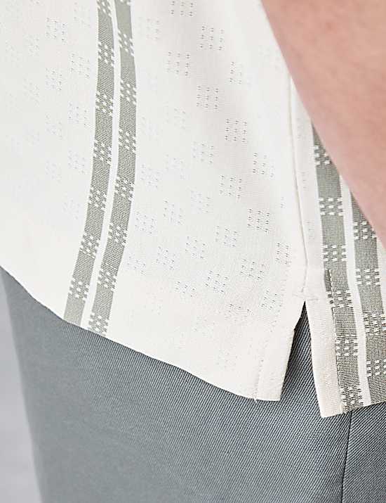 Tailored Striped Longline Waistcoat