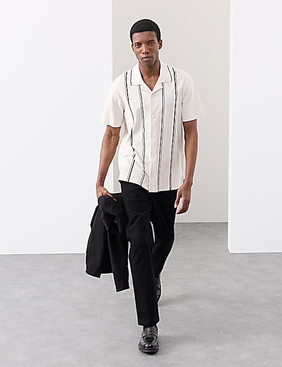 Tailored Striped Longline Waistcoat