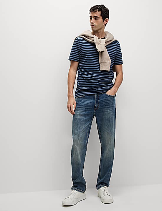 Tailored Striped Longline Waistcoat