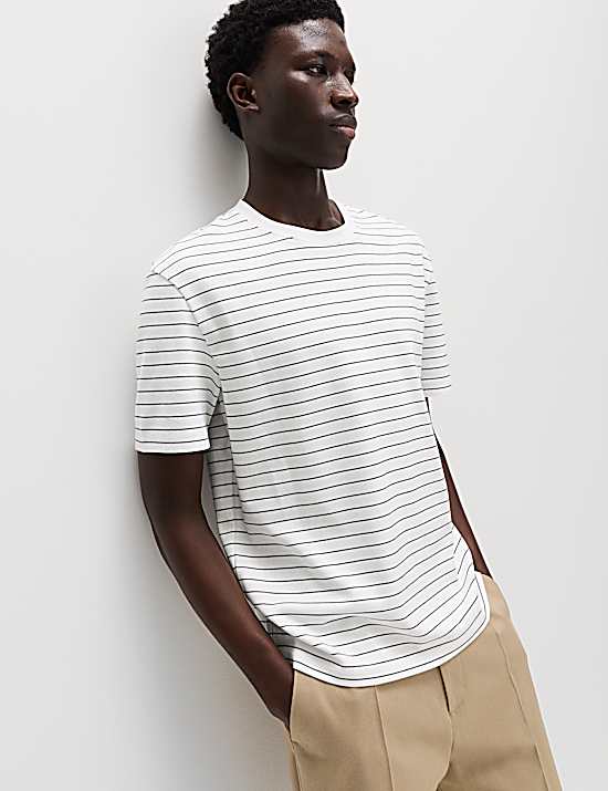 Tailored Striped Longline Waistcoat
