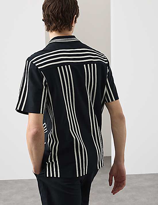 Tailored Striped Longline Waistcoat