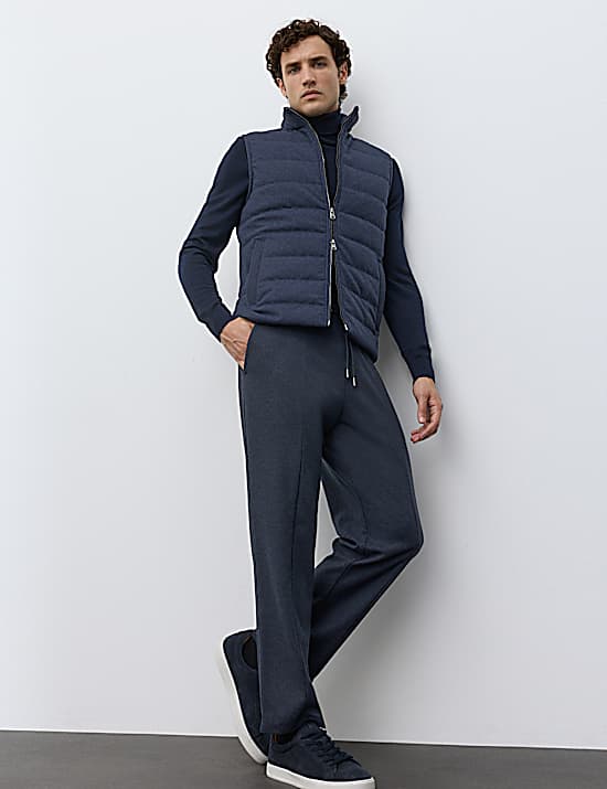 Tailored Striped Longline Waistcoat