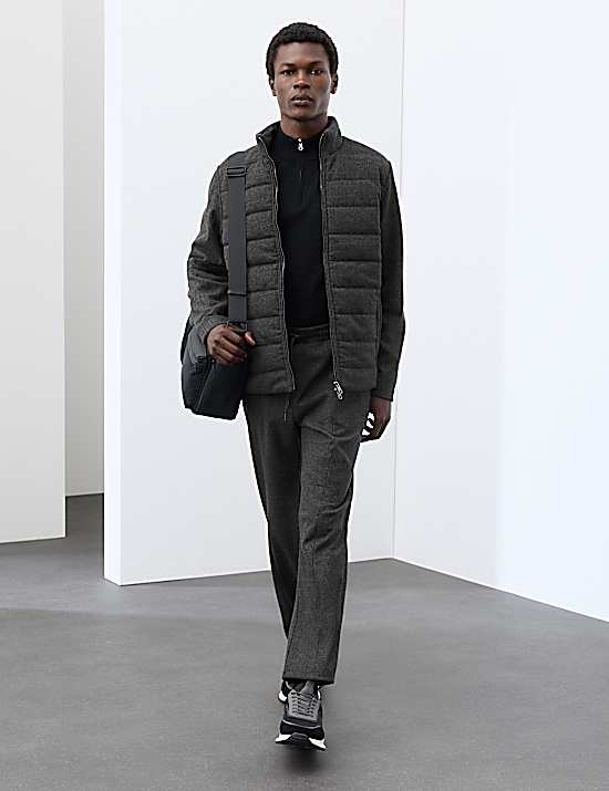 Tailored Striped Longline Waistcoat
