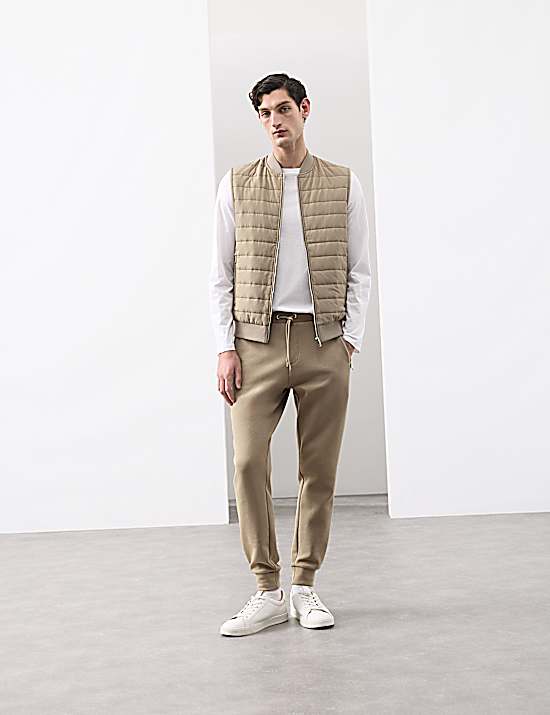 Tailored Striped Longline Waistcoat