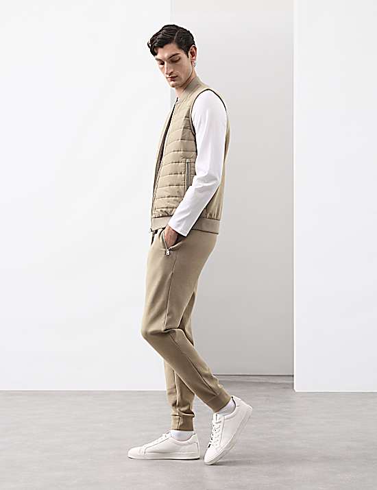 Tailored Striped Longline Waistcoat
