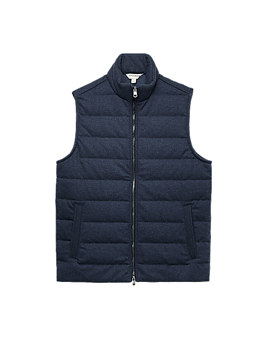 Tailored Striped Longline Waistcoat