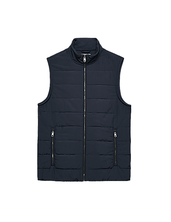 Tailored Striped Longline Waistcoat