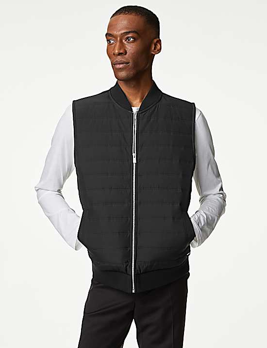 Tailored Striped Longline Waistcoat