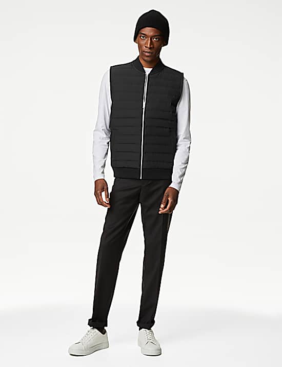 Tailored Striped Longline Waistcoat