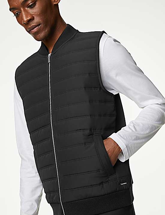Tailored Striped Longline Waistcoat