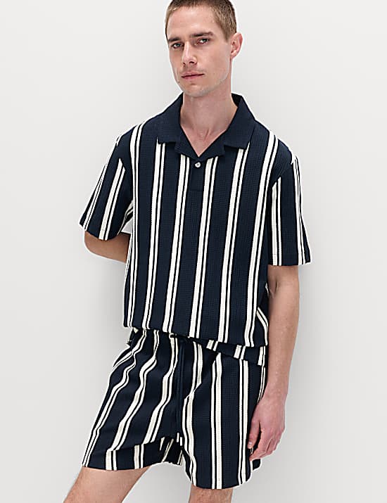 Tailored Striped Longline Waistcoat