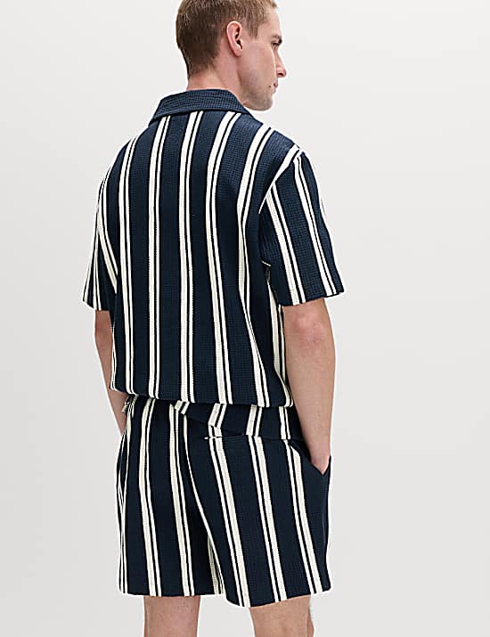 Tailored Striped Longline Waistcoat