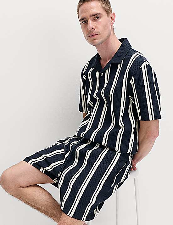 Tailored Striped Longline Waistcoat