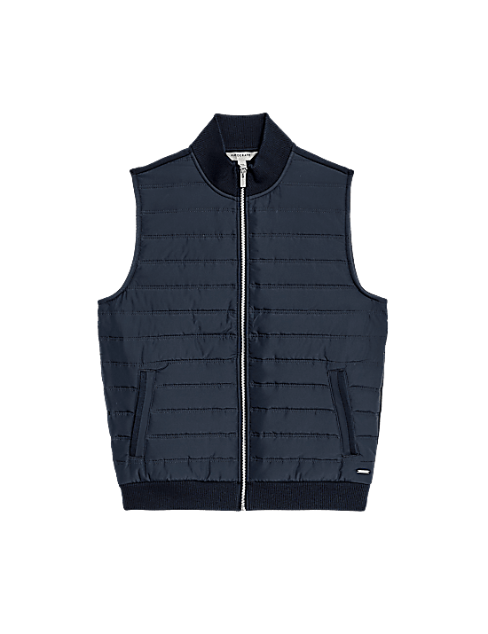 Tailored Striped Longline Waistcoat